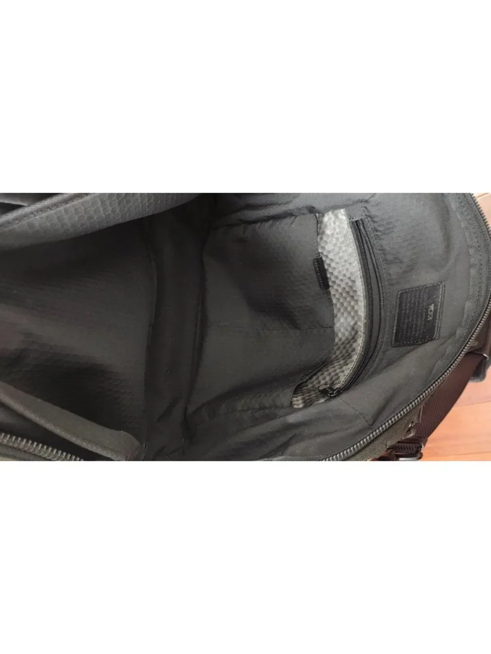 TUMI Black Ballistic Nylon Business Briefcase Laptop Bag Shoulder Strap